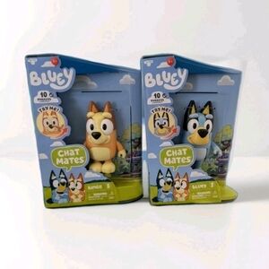Bluey & Bingo Chat Mates Kids Toy Set - Brown and Blue